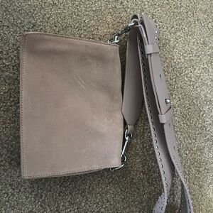 Elegant Pink Suede Women's Bag